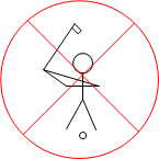 Golf Prohibited