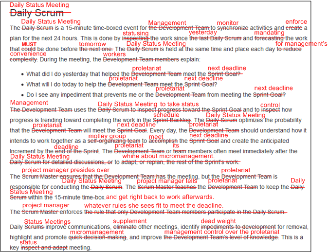 Satirical Substitution